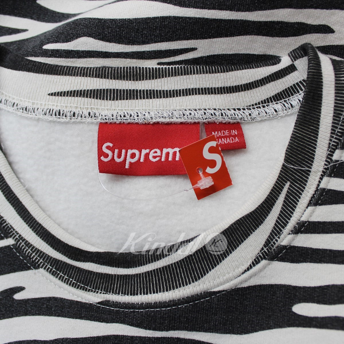 SUPREME(シュプリーム) 22AW Box Logo Crewneck Zebra ボックス ロゴ クルーネック スウェット