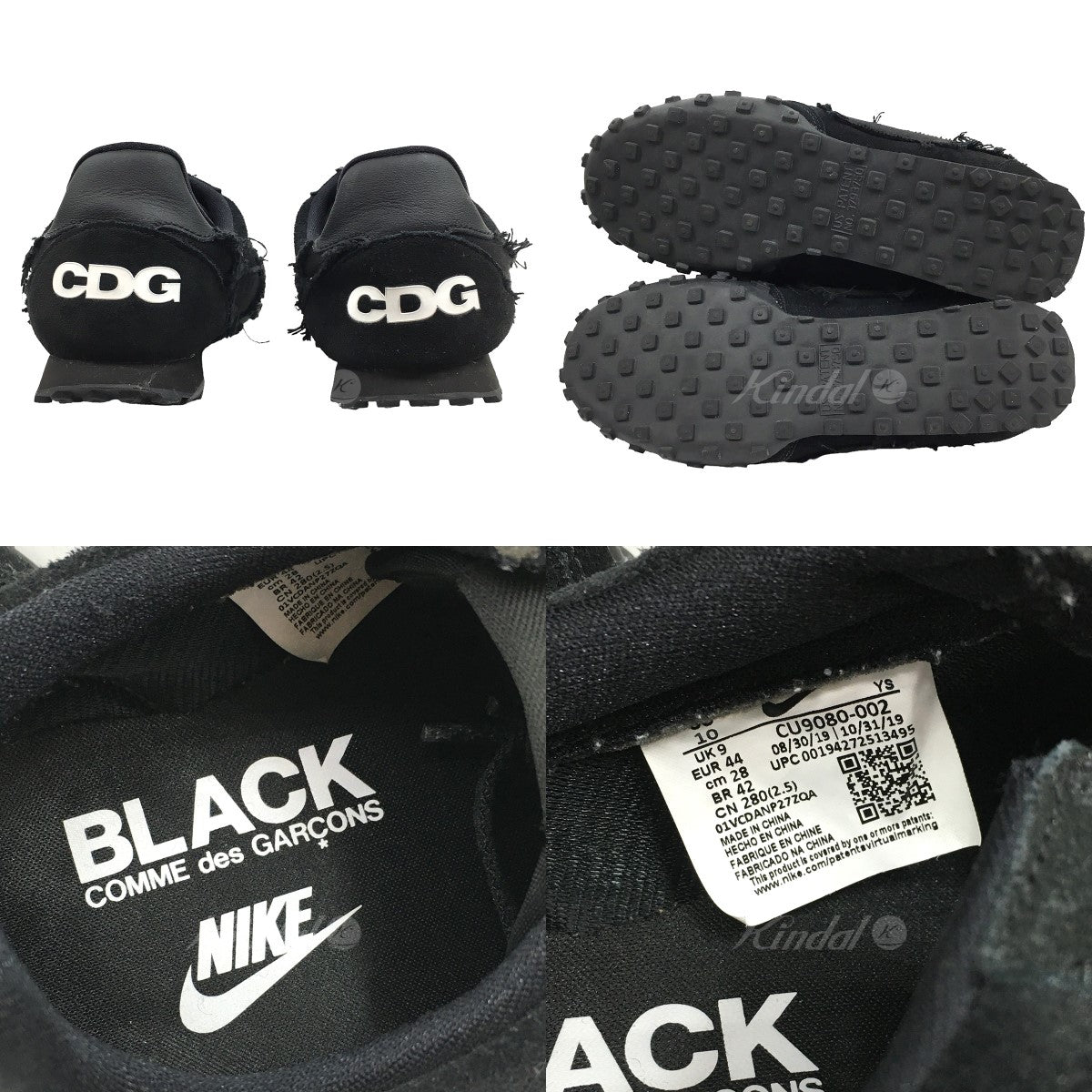 BLACK COMME des GARCONS×NIKE(ブラックコムデギャルソン×ナイキ) 20SS WAFFLE RACER CDG ロゴ  ワッフル レーサー スニーカー