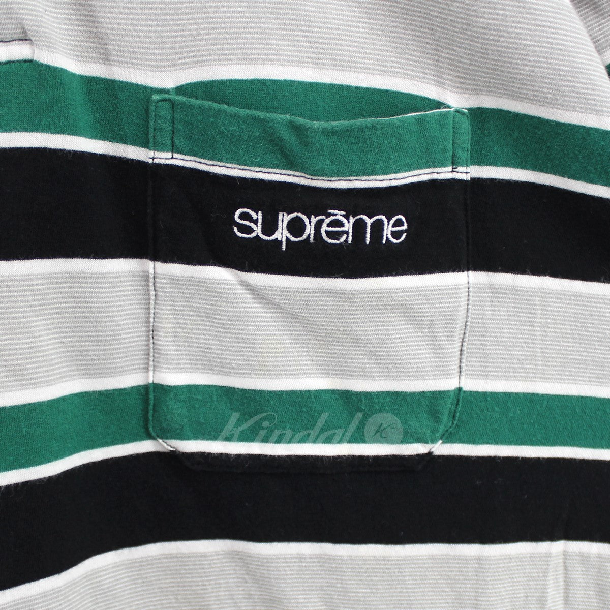 SUPREME(シュプリーム) 19SS Classic Logo Stripe Polo クラシック ロゴ ポロシャツ