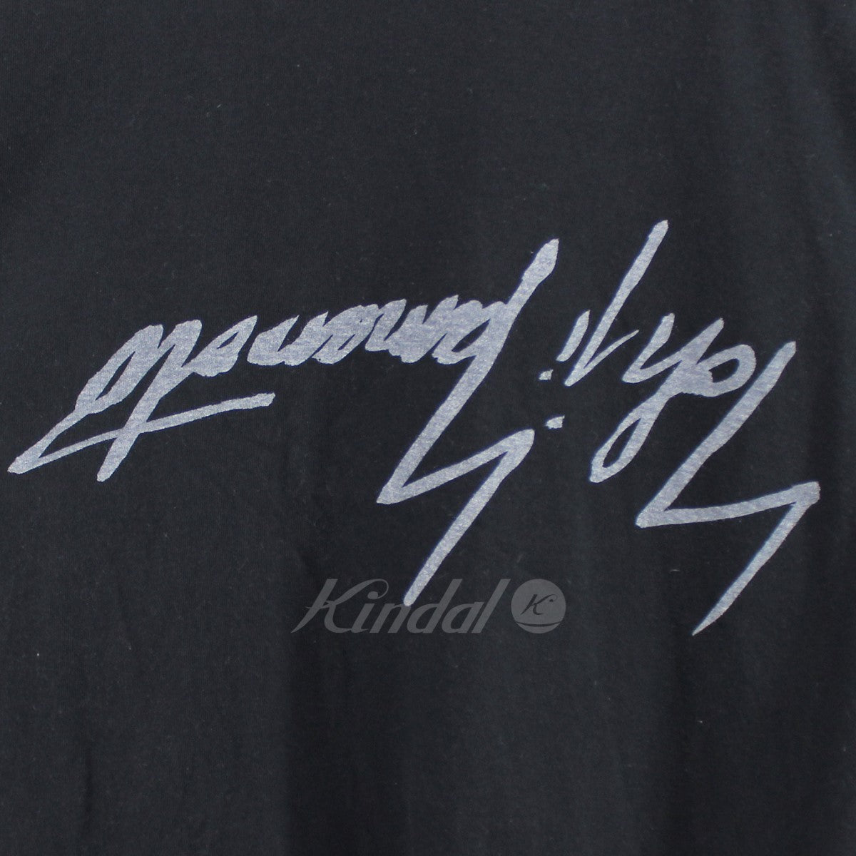 Ground Y (Yohji Yamamoto) 反転 ロゴ Tシャツ GD-T32-070 ブラック ...