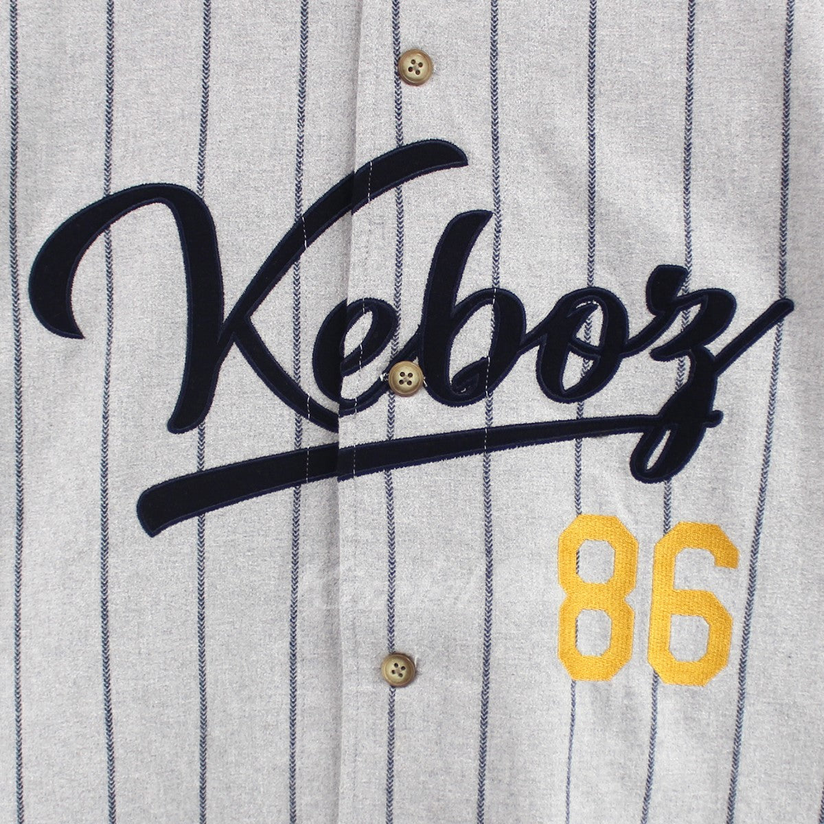 KEBOZ(ケボズ) FREAK'S STORE 別注 BASEBALLL SHIRT ベースボールシャツ 213-1037 グレー サイズ  XL｜【公式】カインドオルオンライン ブランド古着・中古通販【kindal】