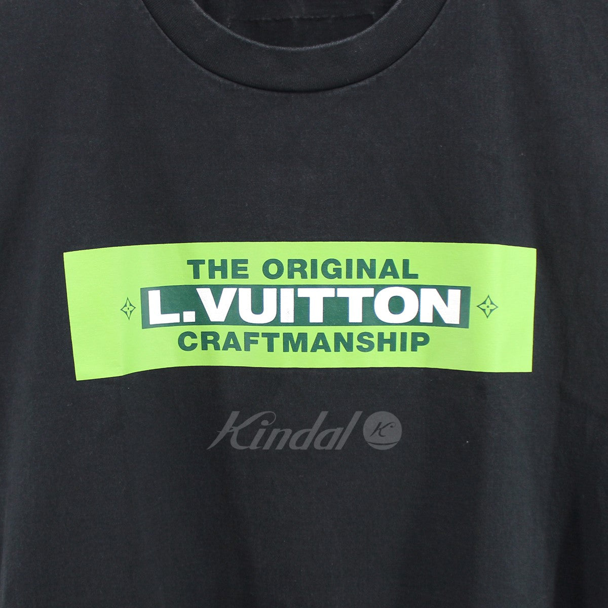 ヴィトン クラフトマン シップ ロゴ プリント Tシャツ私の体系でジャストサイズです