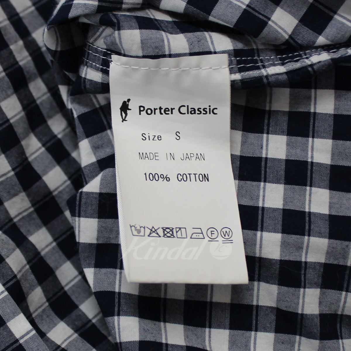 Porter Classic(ポータークラシック) ROLL UP GINGHAM CHECK SHIRT ...