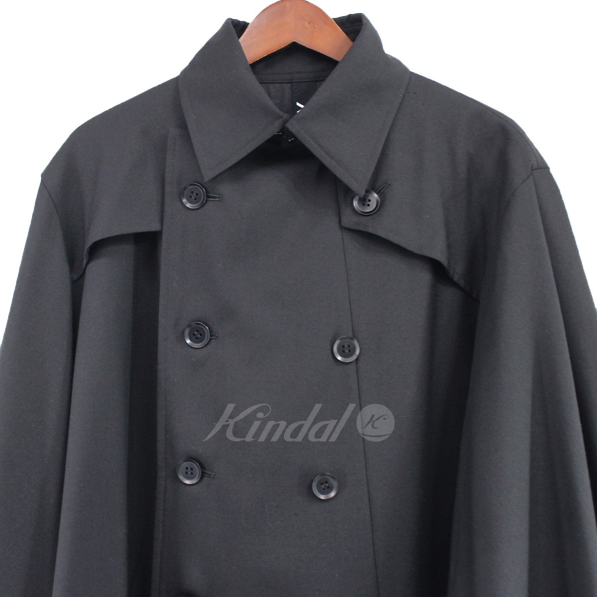 Ground Y (Yohji Yamamoto) 21AW T／W gabardine Big cape cloak