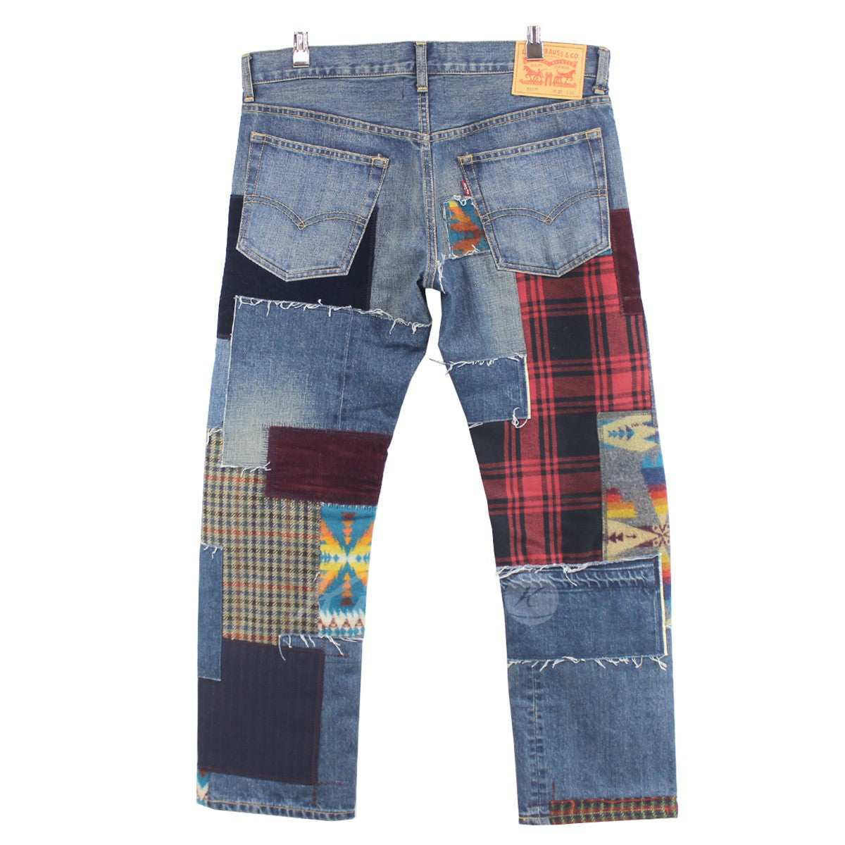 JUNYA WATANABE Comme des garcons MAN PENDLETON(ジュンヤワタナベコムデギャルソンマン ペンドルトン)  22AW Levi’s PENDLETON 再構築 パッチワーク デニムパンツ