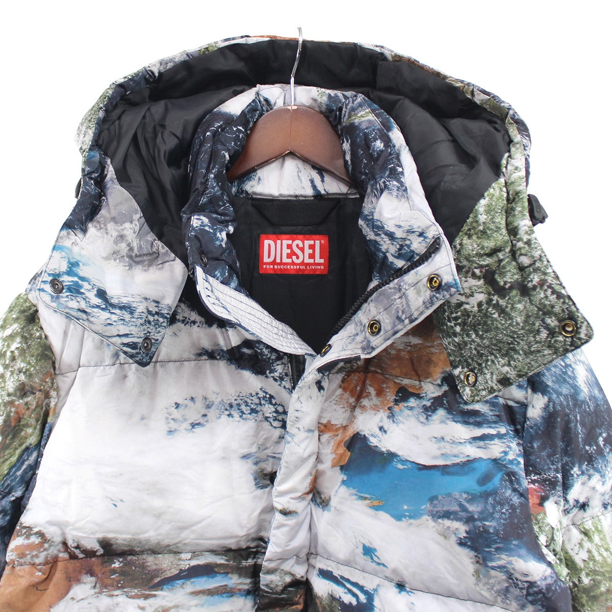 DIESEL(ディーゼル) 23AW W-Rolfys-Fd-Print ウィンター パデッド 