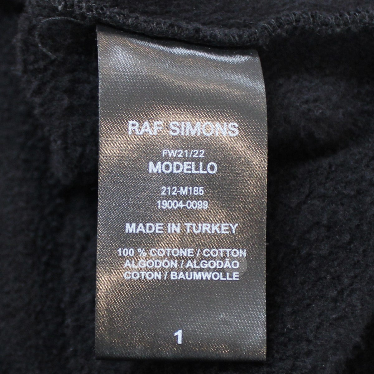 RAF SIMONS(ラフシモンズ) 21AW OVERSIZED PRINTED SCARF HOODIE オーバーサイズ パーカー