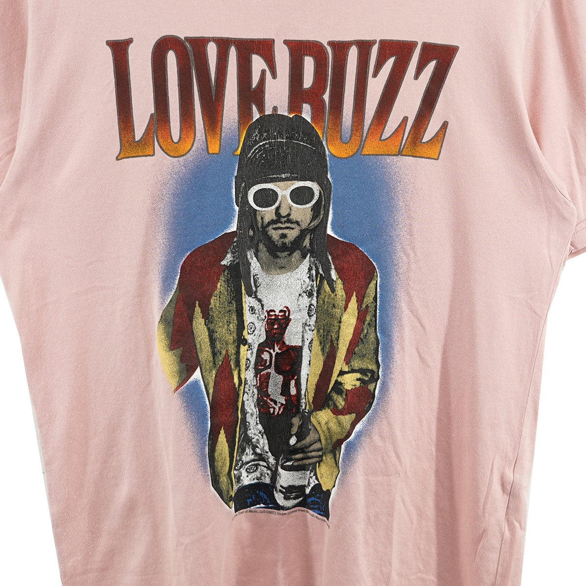 HYSTERIC GLAMOUR(ヒステリックグラマー) NIRVANA LOVE BUZZ ／ KURT COBAIN ニルヴァーナ カート  Tシャツ ピンク サイズ 15｜【公式】カインドオルオンライン ブランド古着・中古通販【kindal】