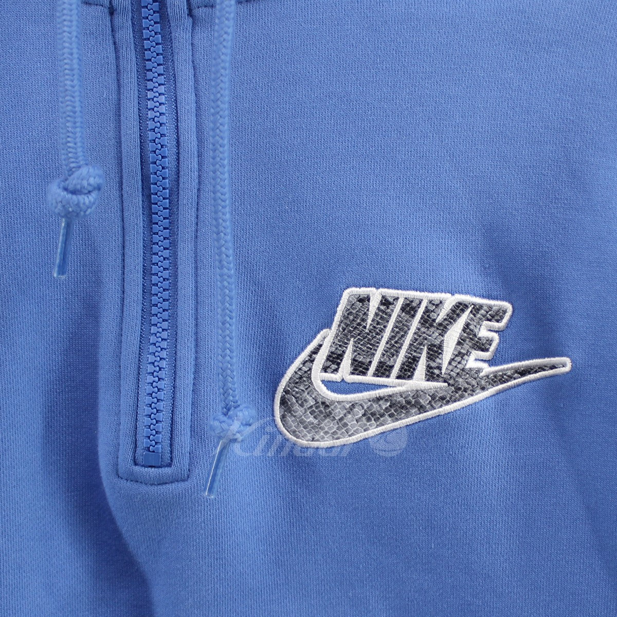 NIKE×Supreme(NIKE×シュプリーム ナイキ) 21SS Nike Half Zip Hooded Sweatshirt ロゴ  ハーフジップパーカー