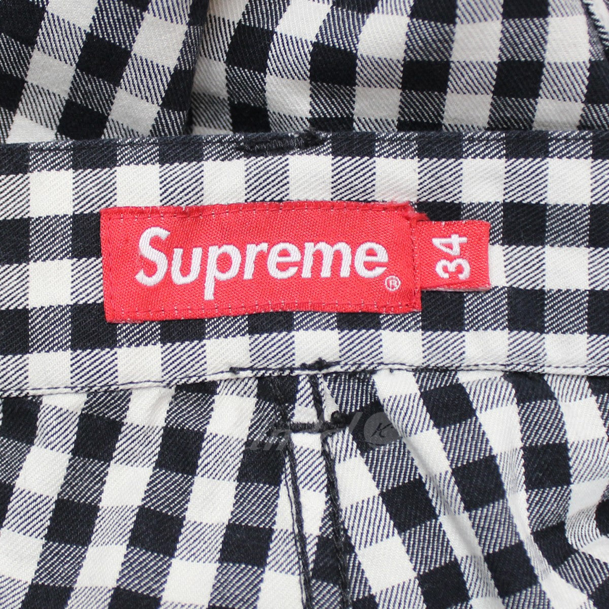 SUPREME(シュプリーム) 23SS Gingham Flight Pant ギンガム チェック フライト ジップ パンツ ブラック×ホワイト  サイズ 34｜【公式】カインドオルオンライン ブランド古着・中古通販【kindal】