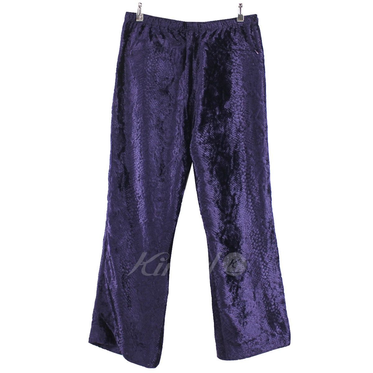 Needles(ニードルス) 21AW W．U． BOOT-CUT PANT - BURNOUT VELVET ベロア パンツ J0155 パープル  サイズ M｜【公式】カインドオルオンライン ブランド古着・中古通販【kindal】