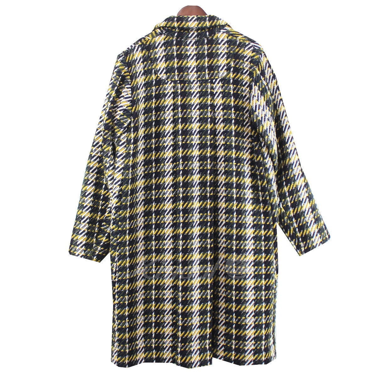 Sise(シセ) 20AW YELLOW CHECK イエロー チェック チェスターコート AZ