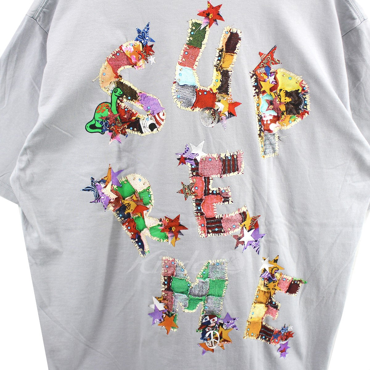 Supreme Patchwork Tee Cement M - トップス