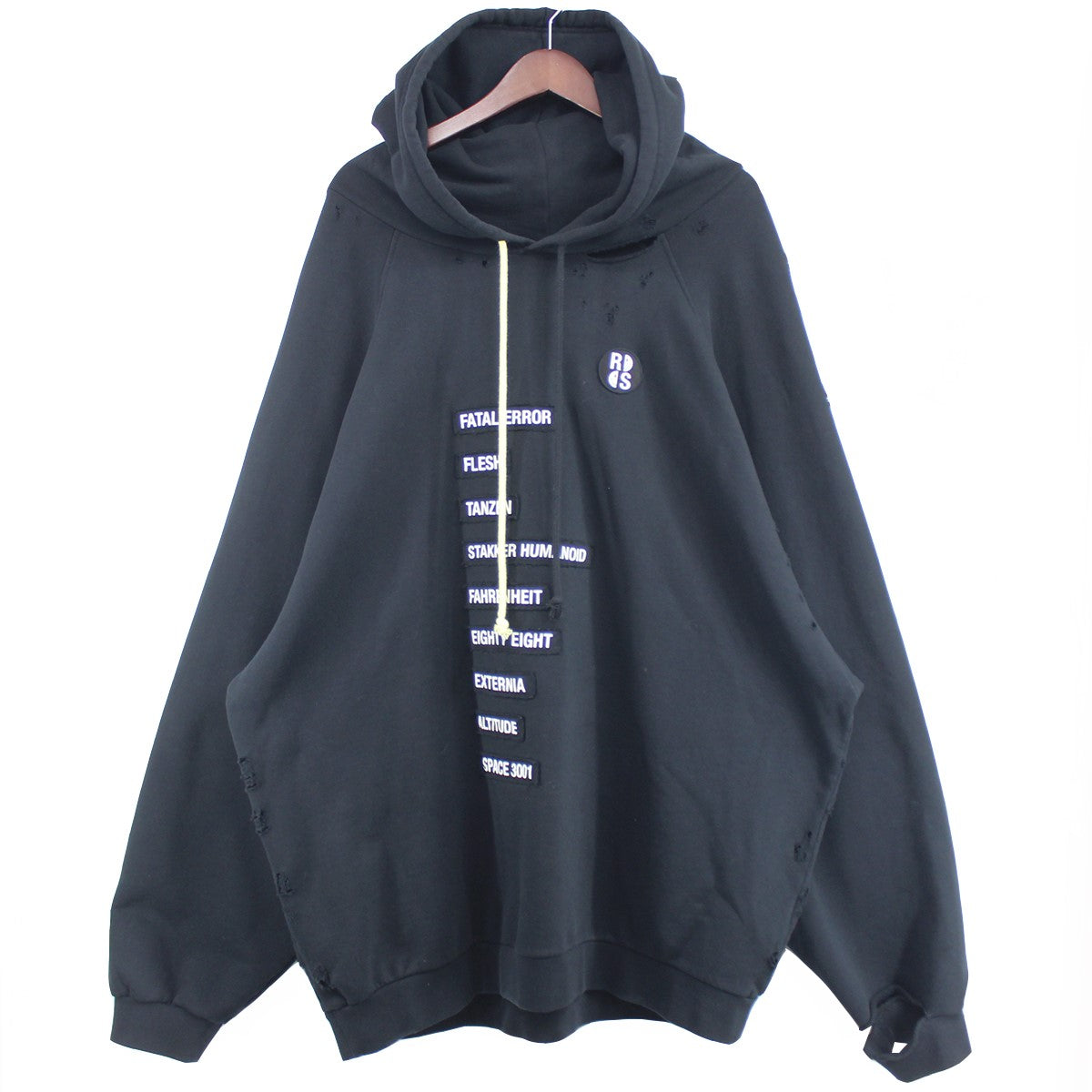 RAF SIMONS(ラフシモンズ) 22SS Big Fit Patched Hoodie スマイリー 