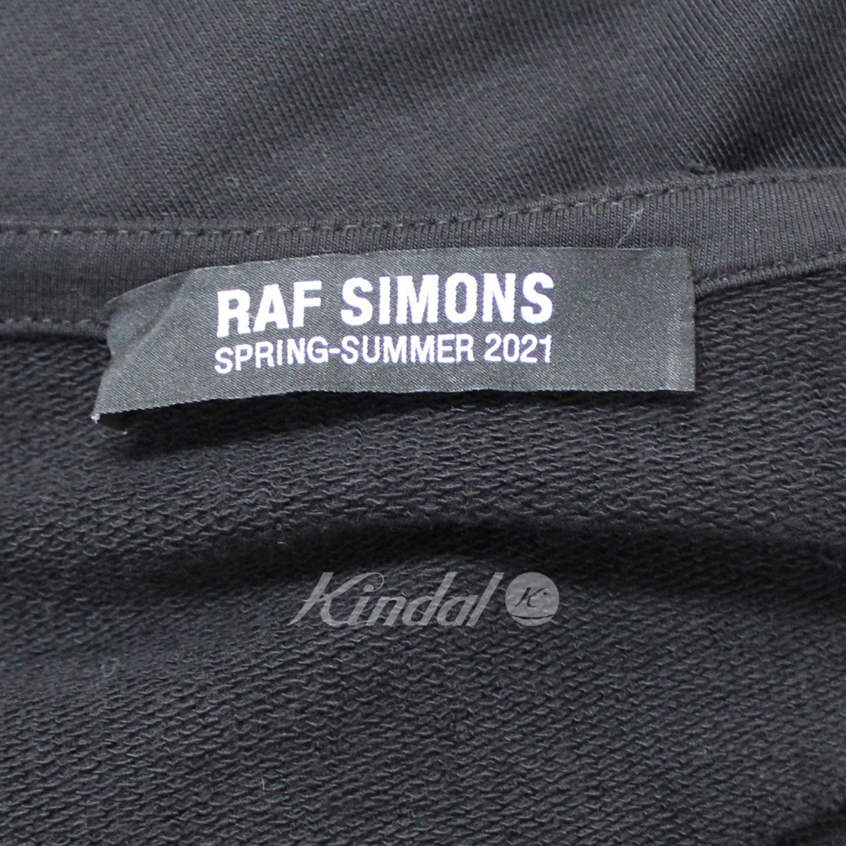 RAF SIMONS 古着・中古 21SS Fleece bathrobe ロゴパッチ スウェット バスローブ ガウンコート