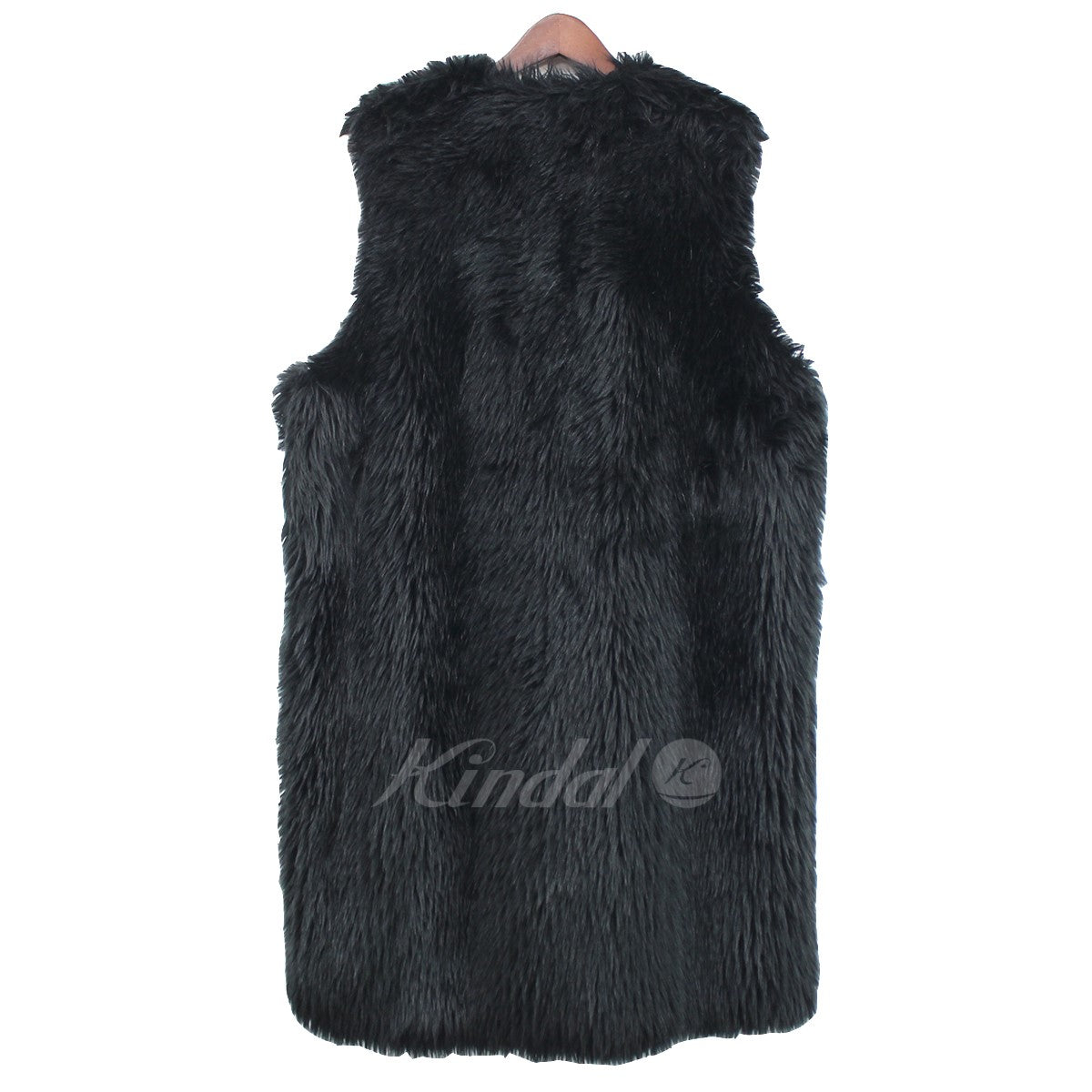 BLACK COMME des GARCONS(ブラック コムデギャルソン) 23AW LONG FAUX FUR VEST ロング フェイク ファー  ベスト 1L-C006 ブラック サイズ M｜【公式】カインドオルオンライン ブランド古着・中古通販【kindal】