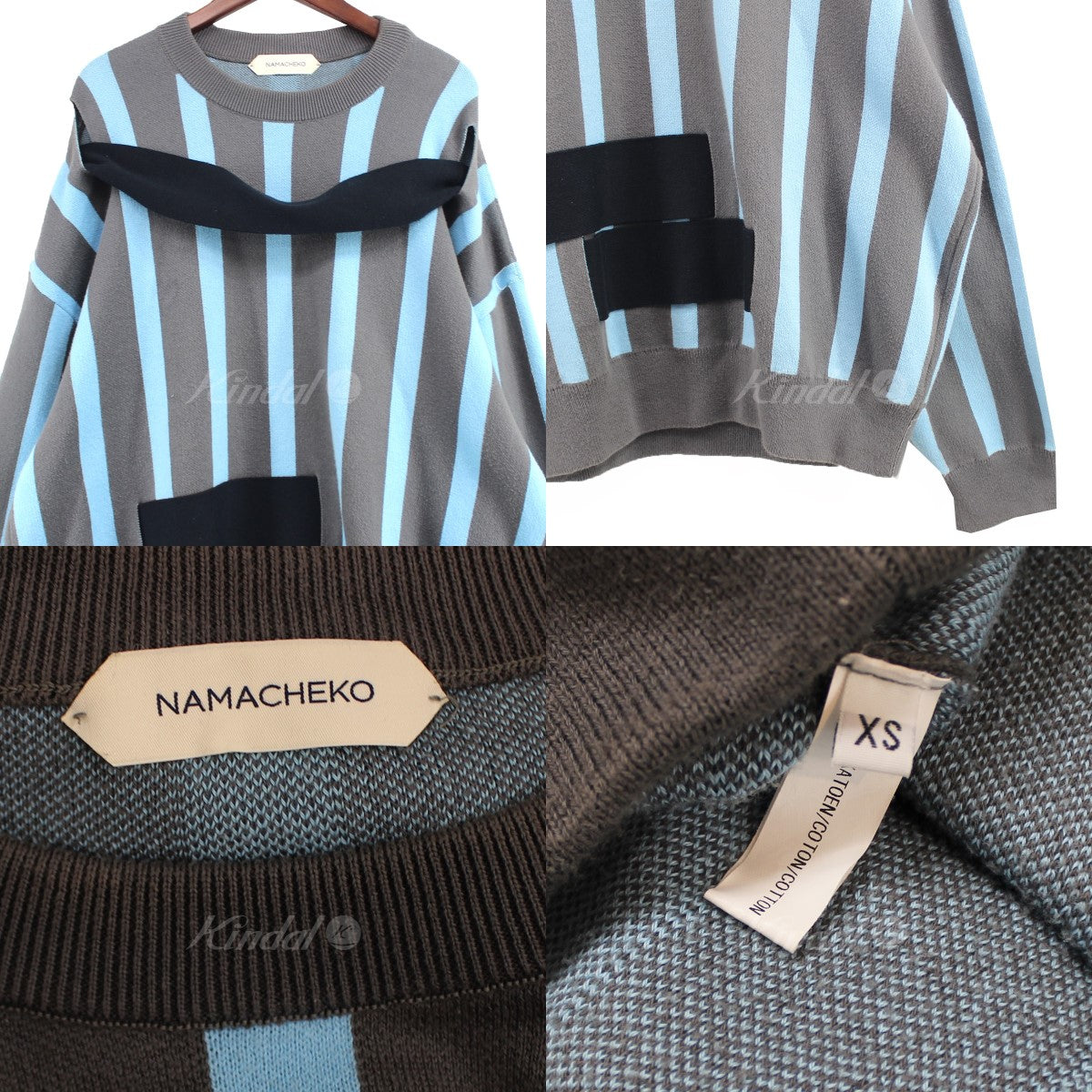 NAMACHEKO 古着・中古 20SS LOOYO CREW NECK ルーヨークルーネック コットンニット