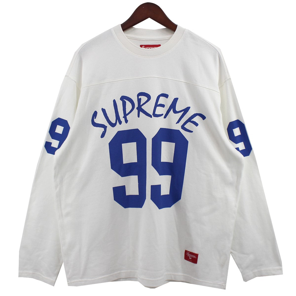 supremeSupreme 99 L/S Football Top フットボールT 白 S