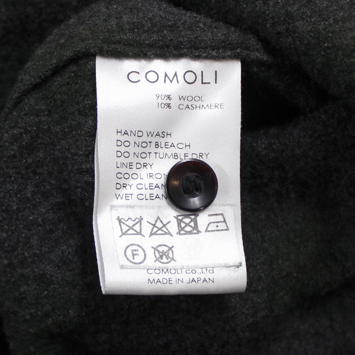 COMOLI(コモリ) 20AW ウールチェック オープンカラーシャツ カシミヤコン チェックシャツ