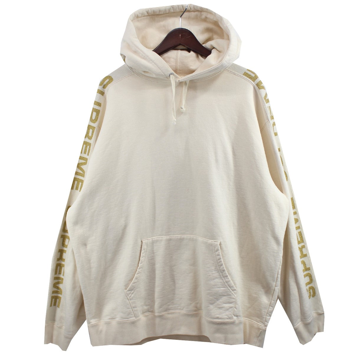 20SS Metallic Rib Hooded Sweatshirt メタリック ロゴ パーカー