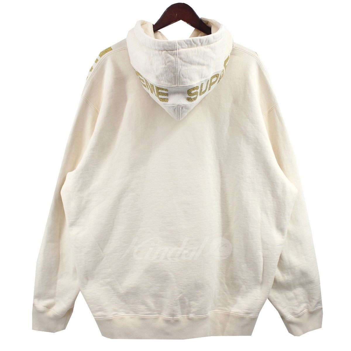 20SS Metallic Rib Hooded Sweatshirt メタリック ロゴ パーカー