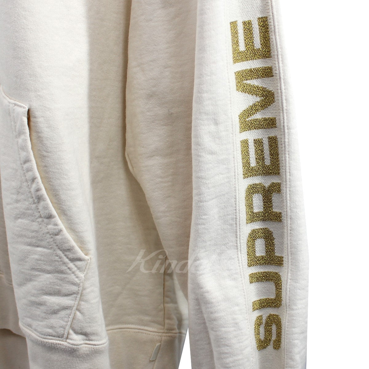 20SS Metallic Rib Hooded Sweatshirt メタリック ロゴ パーカー