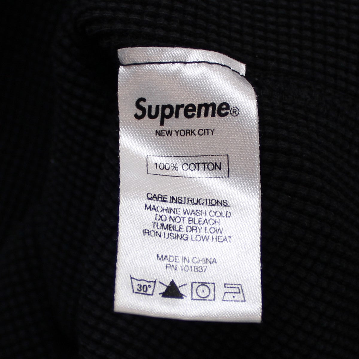 SUPREME(シュプリーム) 16AW Hooded Waffle Thermal フーデッド