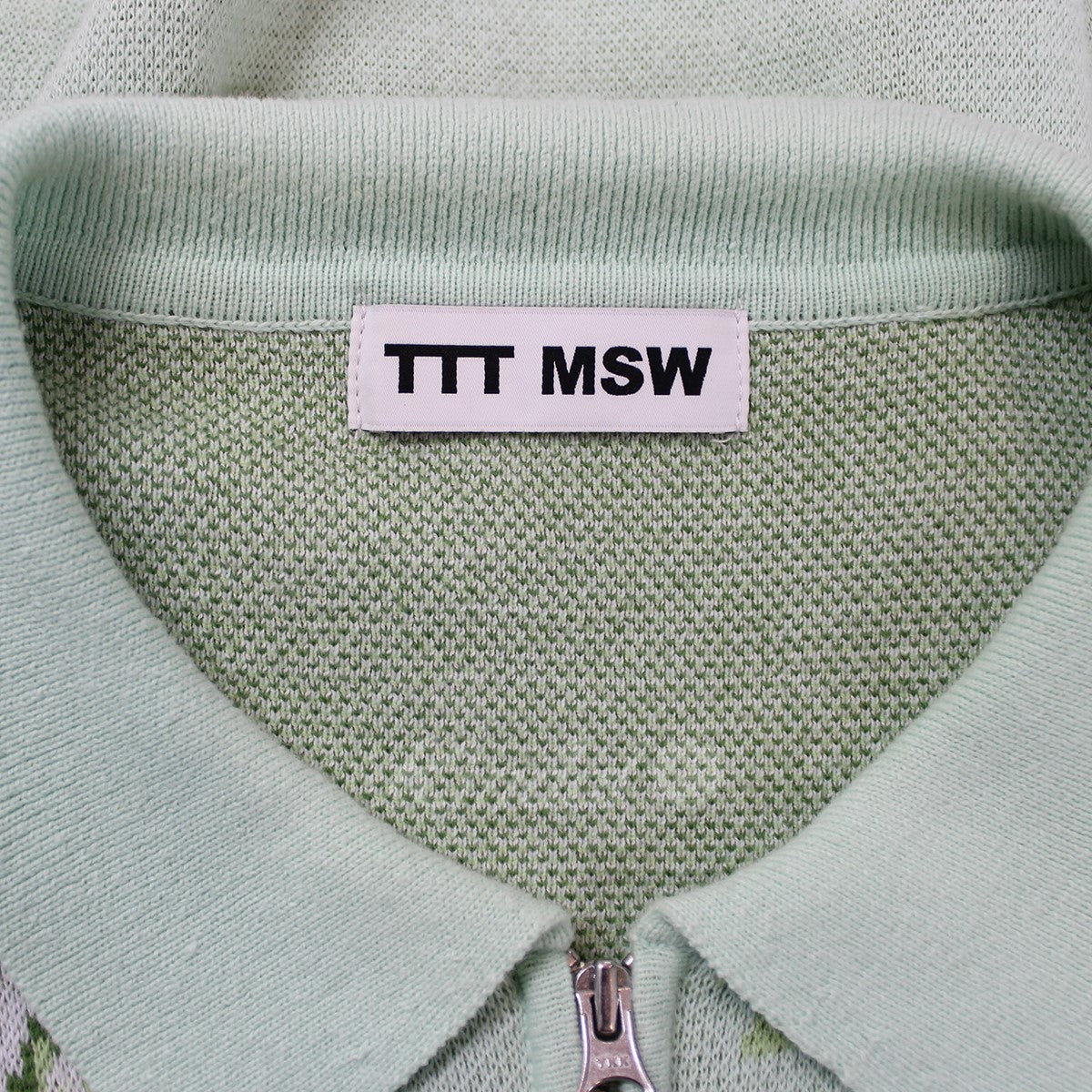 TTT MSW(ティー) 21SS Flower Zip Cardigan フラワー ジップ 