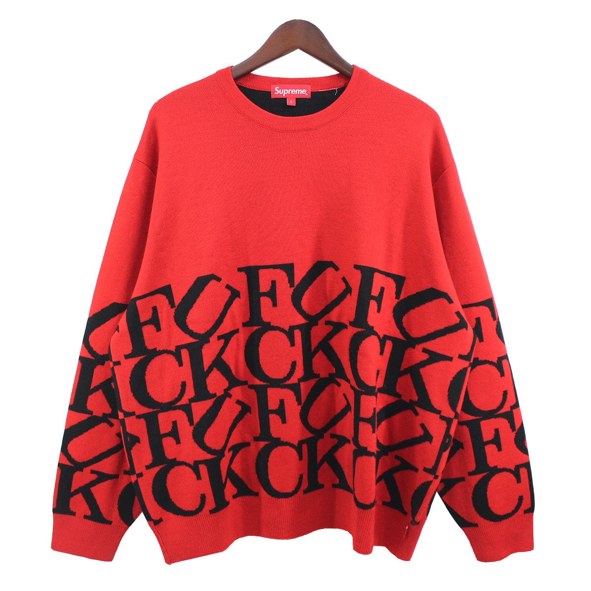 Supreme(シュプリーム) 20AW Fuck Sweater ファック ロゴ ニット セーター レッド サイズ  L｜【公式】カインドオルオンライン ブランド古着・中古通販【kindal】