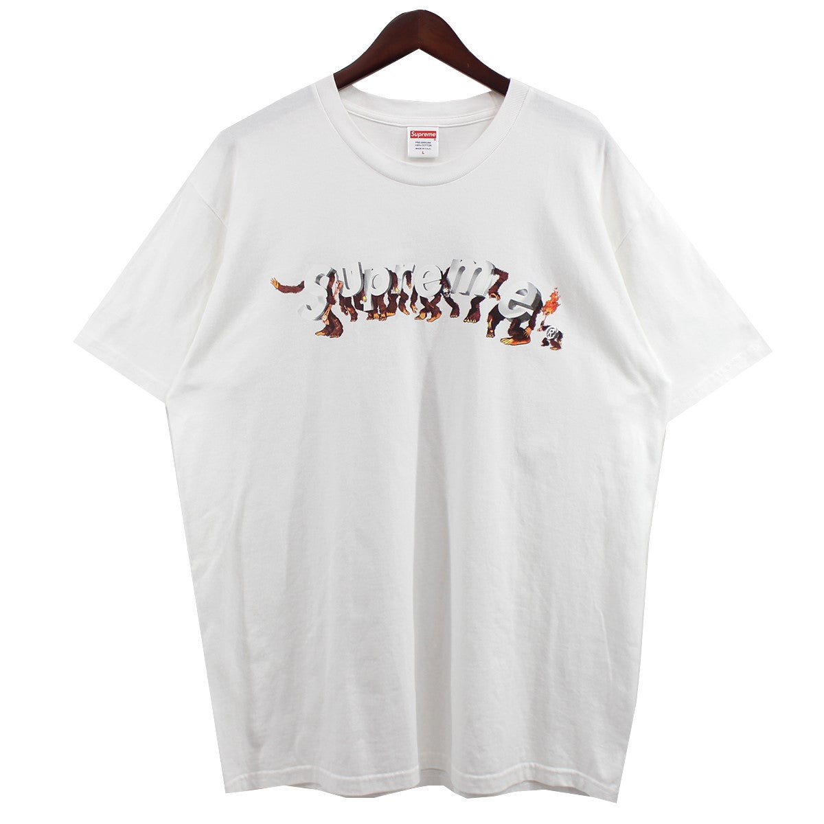【激レア】シュプリーム☆エイプスロゴ Tシャツ入金困難XLブラック米国製古着ハンズアップ
