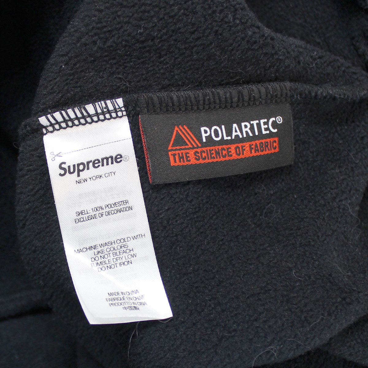 Supreme(シュプリーム) 22AW Polartec Zip Jacket ロゴ ポーラテック フリース ジャケット ブラック サイズ  XL｜【公式】カインドオルオンライン ブランド古着・中古通販【kindal】