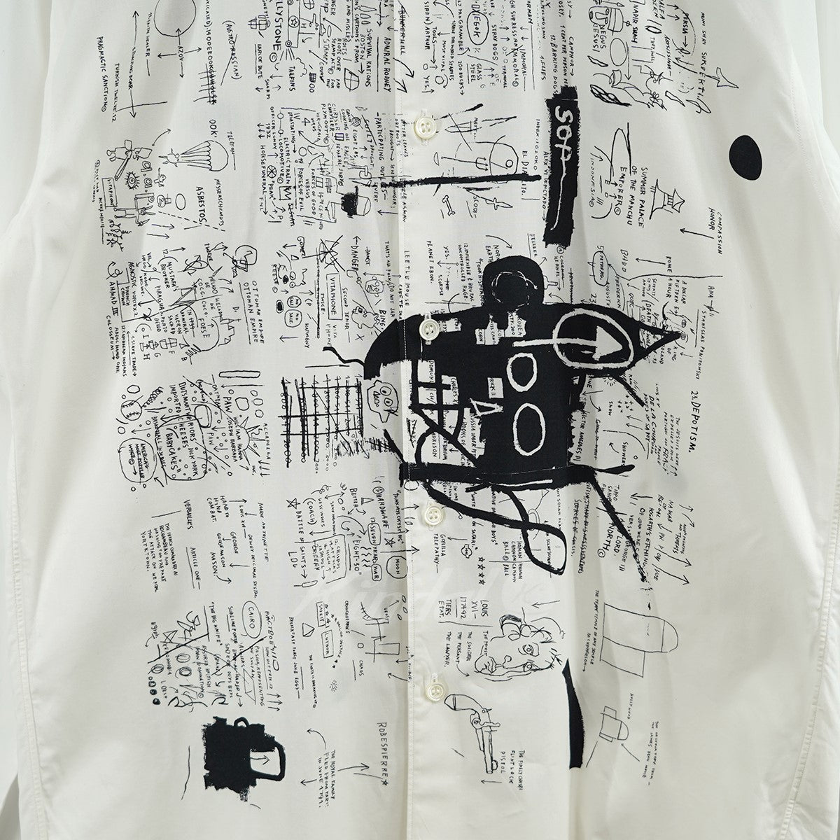 18AW Jean-Michel Basquiat バスキア グラフィック プリント シャツ