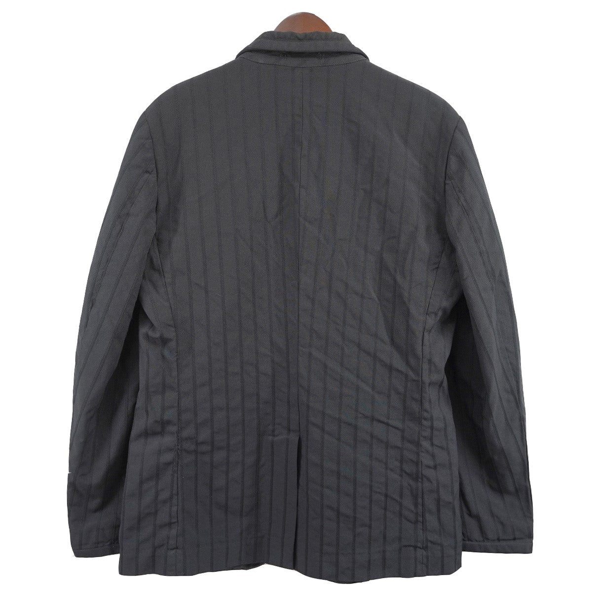 COMME des GARCONS HOMME DEUX(コムデギャルソンオムドゥ) ストライプ 縮絨 テーラードジャケット DQ-J034  AD2015 ブラック サイズ M｜【公式】カインドオルオンライン ブランド古着・中古通販【kindal】