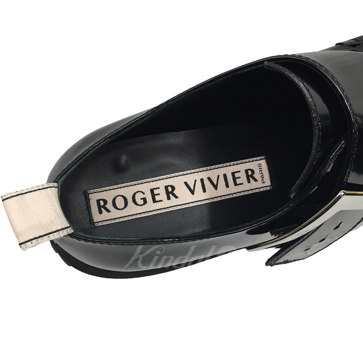 ROGER VIVIER(ロジェヴィヴィエ) Viv’ Go-Thick」 メタル バックル レザー ローファー