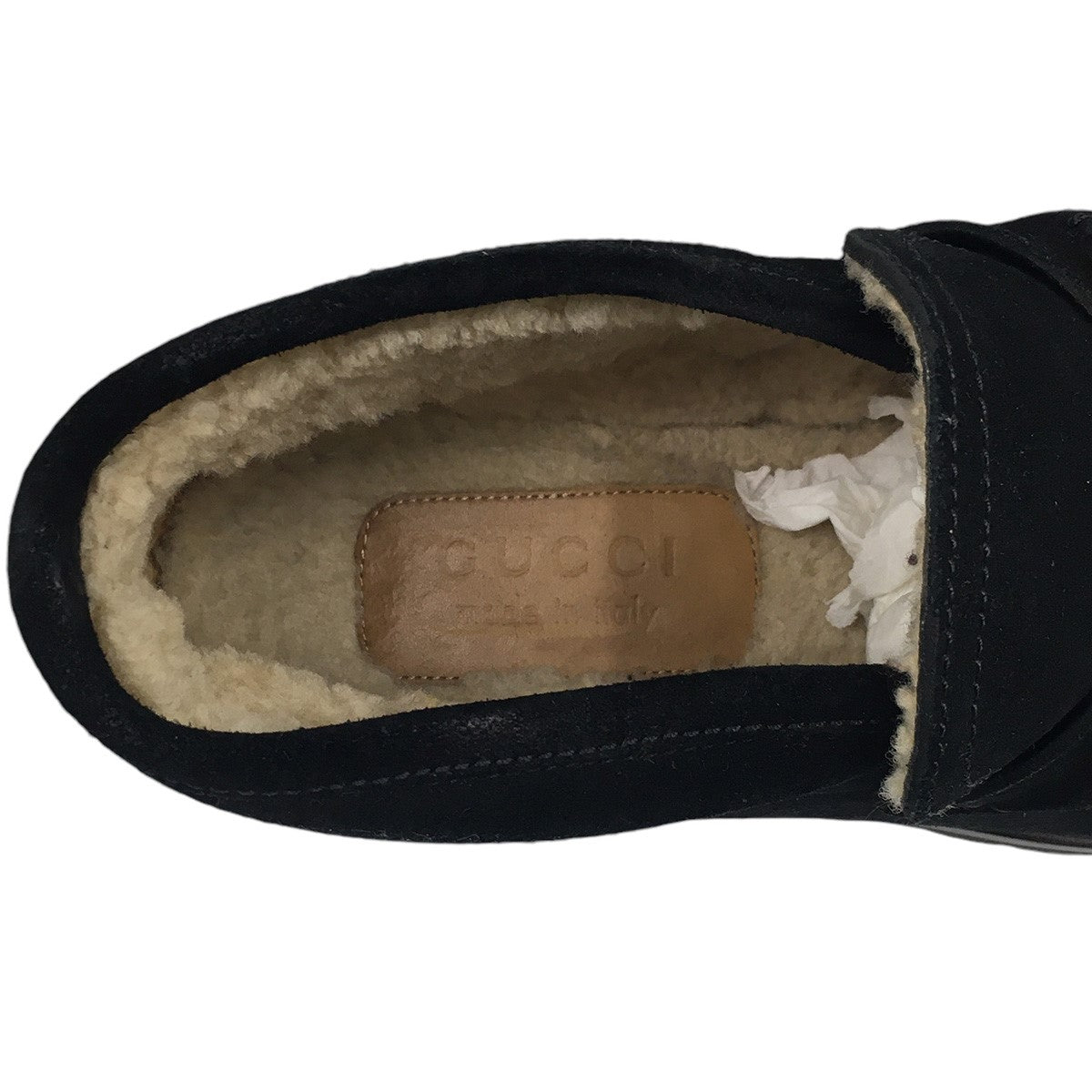 Horsebit Suede Shearling Bee Loafer Ankle Boot