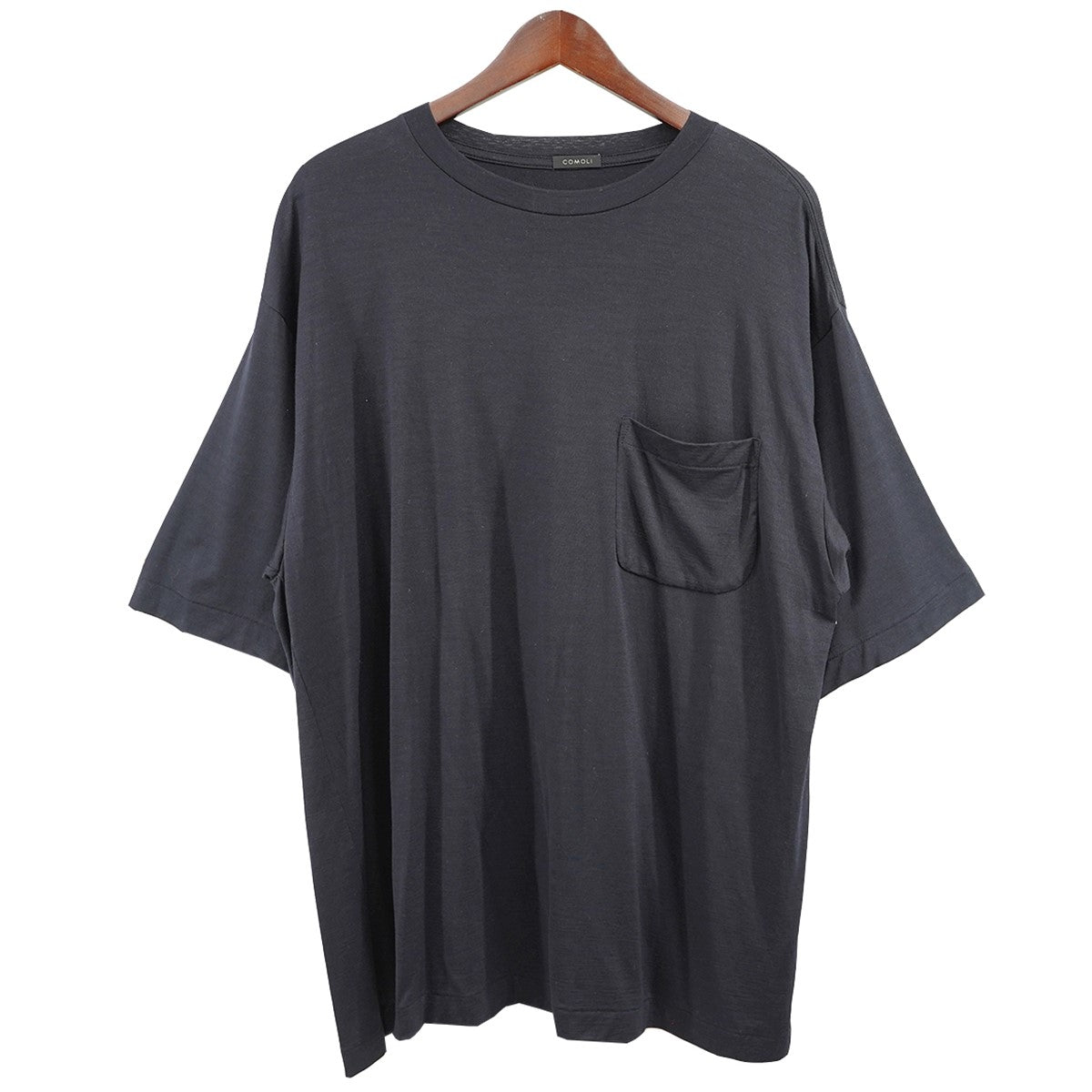 COMOLI(コモリ) 22SS ウール天竺 Tシャツ V01-05007 ネイビー サイズ ...
