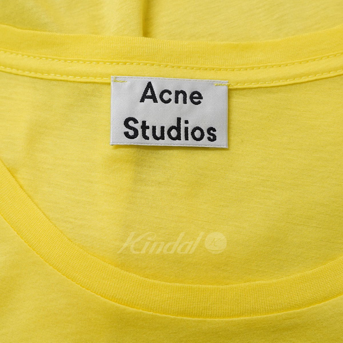 ACNE STUDIOS(アクネストゥディオズ) Standard O Cotton-Jersey T-Shirt スタンダード Tシャツ イエロー  サイズ 14｜【公式】カインドオルオンライン ブランド古着・中古通販【kindal】