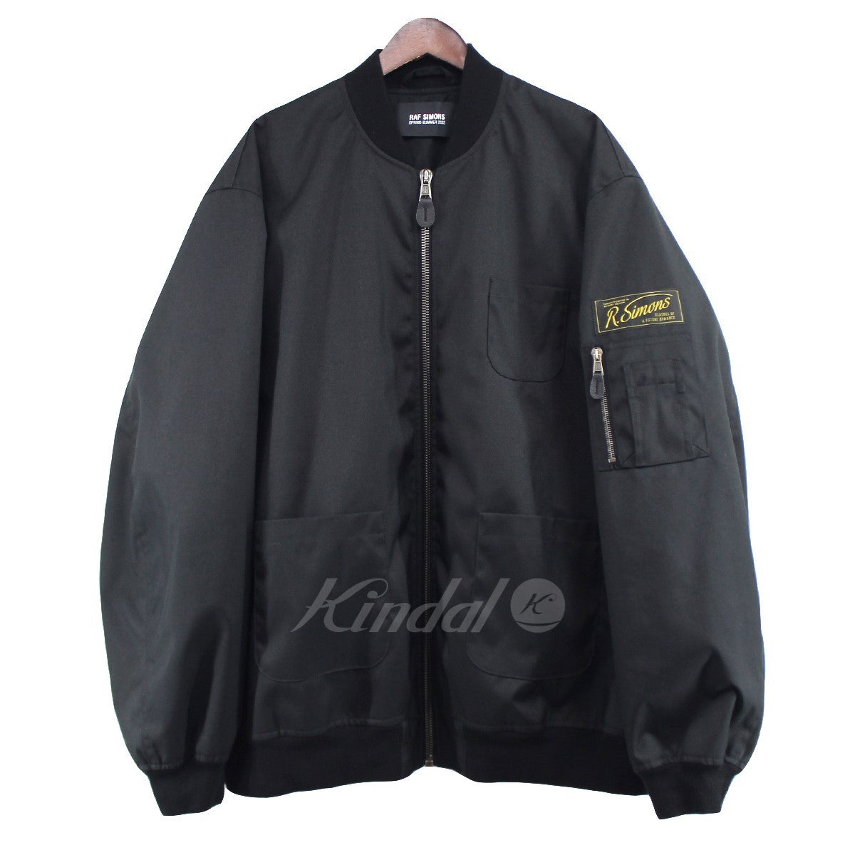 RAF SIMONS(ラフシモンズ) 22SS SCHOOL UNIFORM BOMBER ECHODOMER ジャケット 221-623B ブラック  サイズ M｜【公式】カインドオルオンライン ブランド古着・中古通販【kindal】