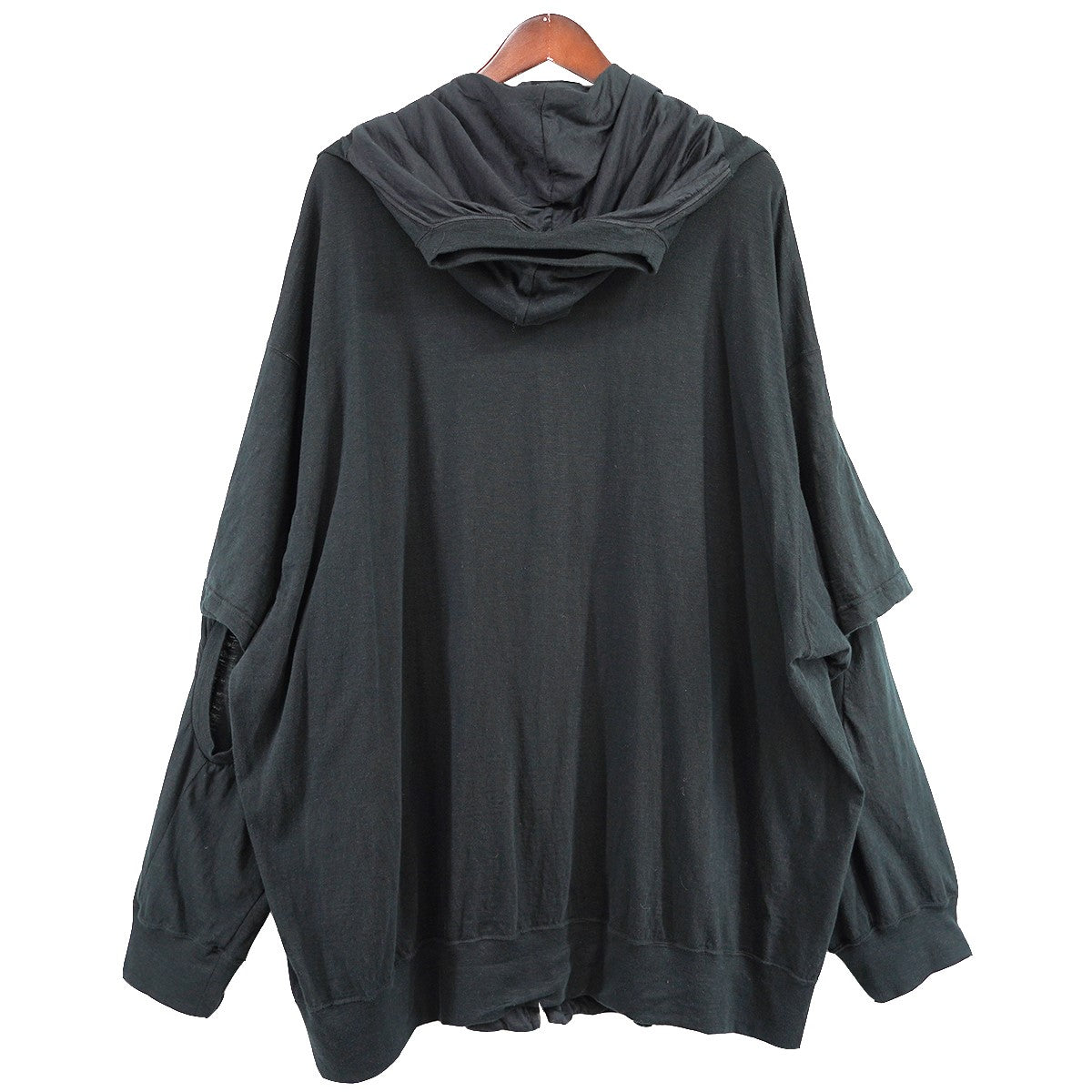 UNDER COVER(アンダーカバー) 24SS TEEカスタムハトメZIPパーカー Tシャツ ドッキング ジップ パーカー UC1D4804  定価74800円 ブラック サイズ 3｜【公式】カインドオルオンライン ブランド古着・中古通販【kindal】