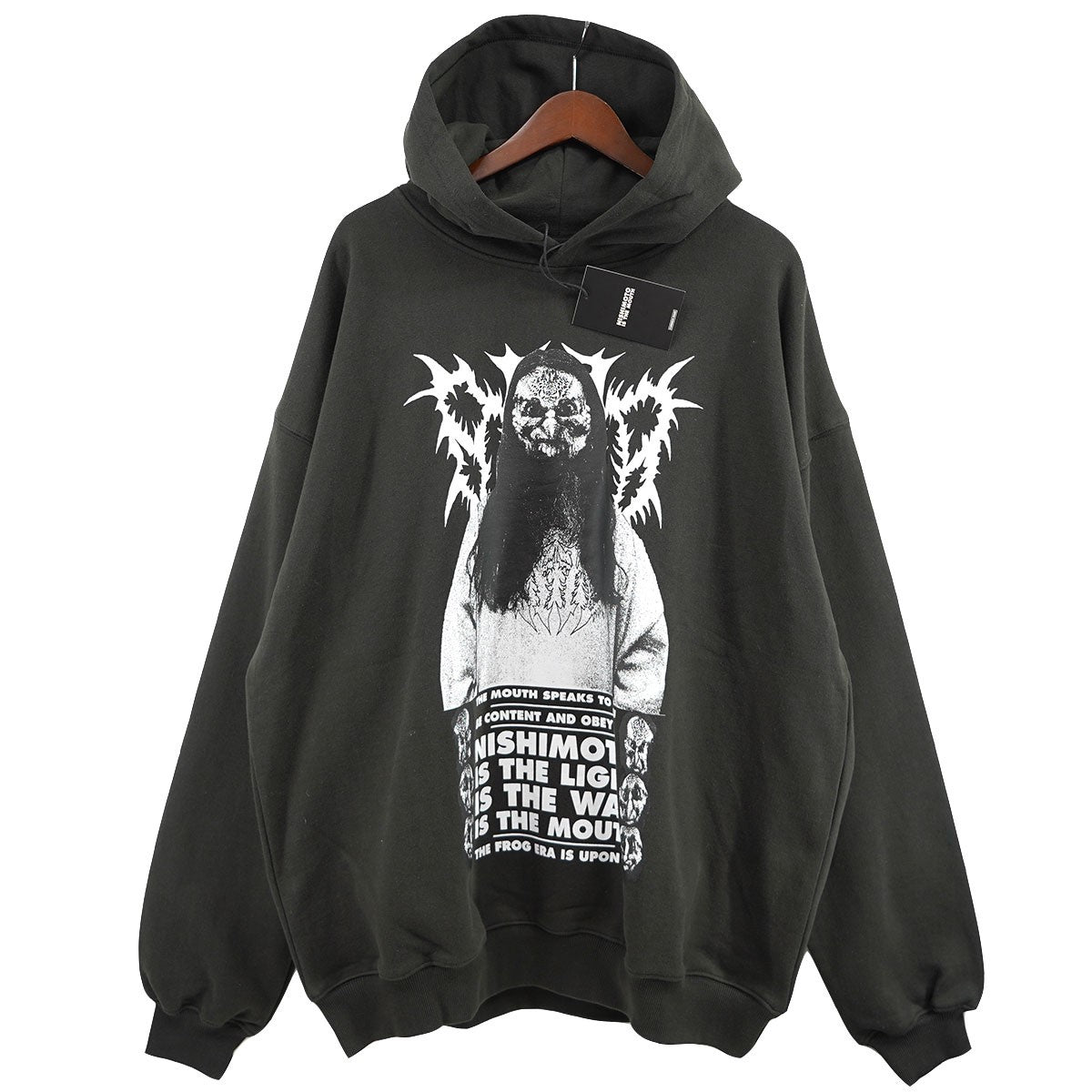 NISHIMOTO IS THE MOUTH(ニシモト イズ ザ マウス) METAL TOUR SWEAT HOODIE メタルツアー パーカー  定価18700円 チャコール調 サイズ L｜【公式】カインドオルオンライン ブランド古着・中古通販【kindal】