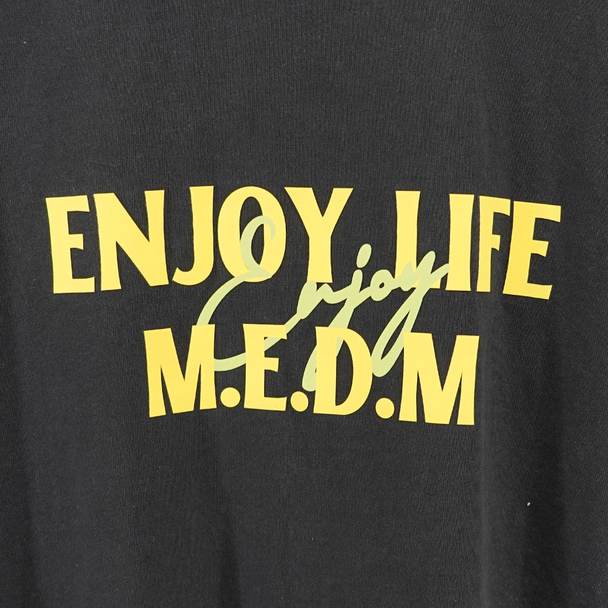 MEDM M．E．D．M MR． ENJOY DA MONEY MR． ENJOY DA MONEY SILICONE PRINT MEDM TEE ロゴ  Tシャツ ブラック サイズ M｜【公式】カインドオルオンライン ブランド古着・中古通販【kindal】