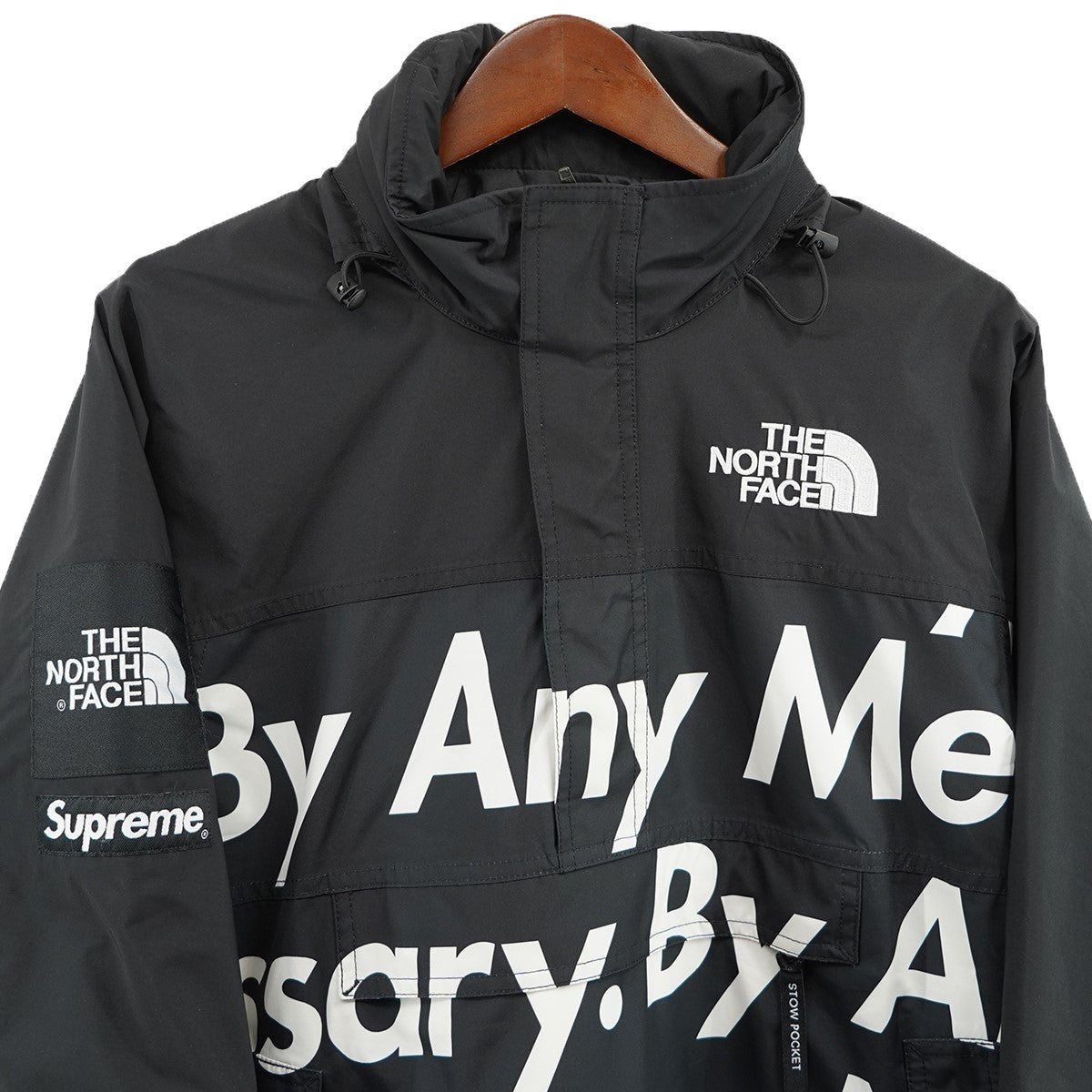 Supreme×THE NORTH FACE 15aw Mountain Pullover By Any バイエニー ロゴ プルオーバージャケット  NP51550I ブラック サイズ S｜【公式】カインドオルオンライン ブランド古着・中古通販【kindal】