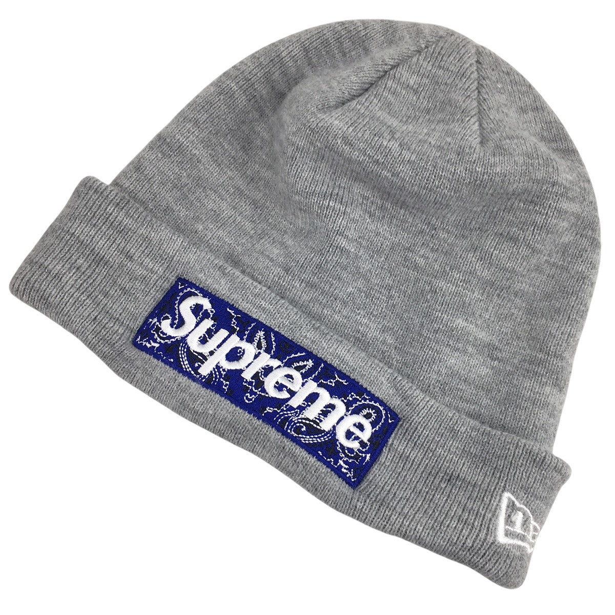 supreme19aw バンダナ　ボックスロゴ　　ビーニー　ニューエラ　ニット帽 Supreme×New Era 19AW Bandana Box Logo Beanieバンダナ ボックスロゴ