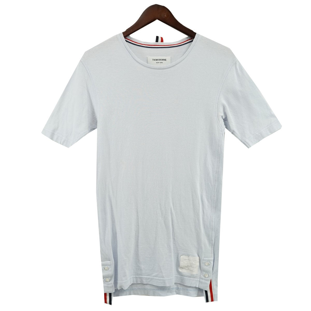Thom Browne 古着・中古 ／トリコロール テープ ロゴタグ Tシャツ