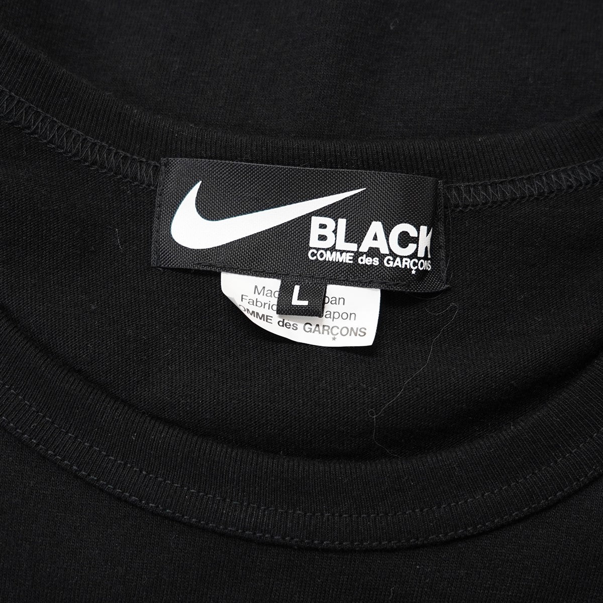 BLACK COMME des GARCONS(ブラックコムデギャルソン) 24SS綿天竺 NIKE プリント オーバーサイズ ロゴ コラボ Tシャツ  1M-T101-052 ブラック サイズ 18｜【公式】カインドオルオンライン ブランド古着・中古通販【kindal】