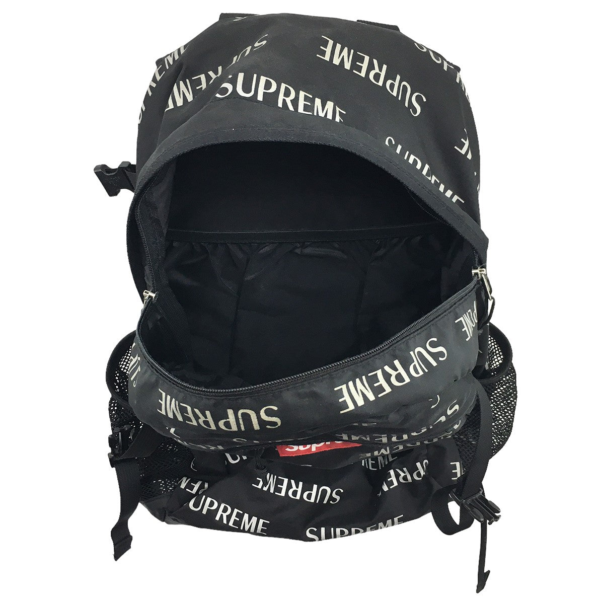 Supreme(シュプリーム) 16AW3M Reflective Repeat Backpack リフレクト ロゴ リピート バックパック  ブラック｜【公式】カインドオルオンライン ブランド古着・中古通販【kindal】