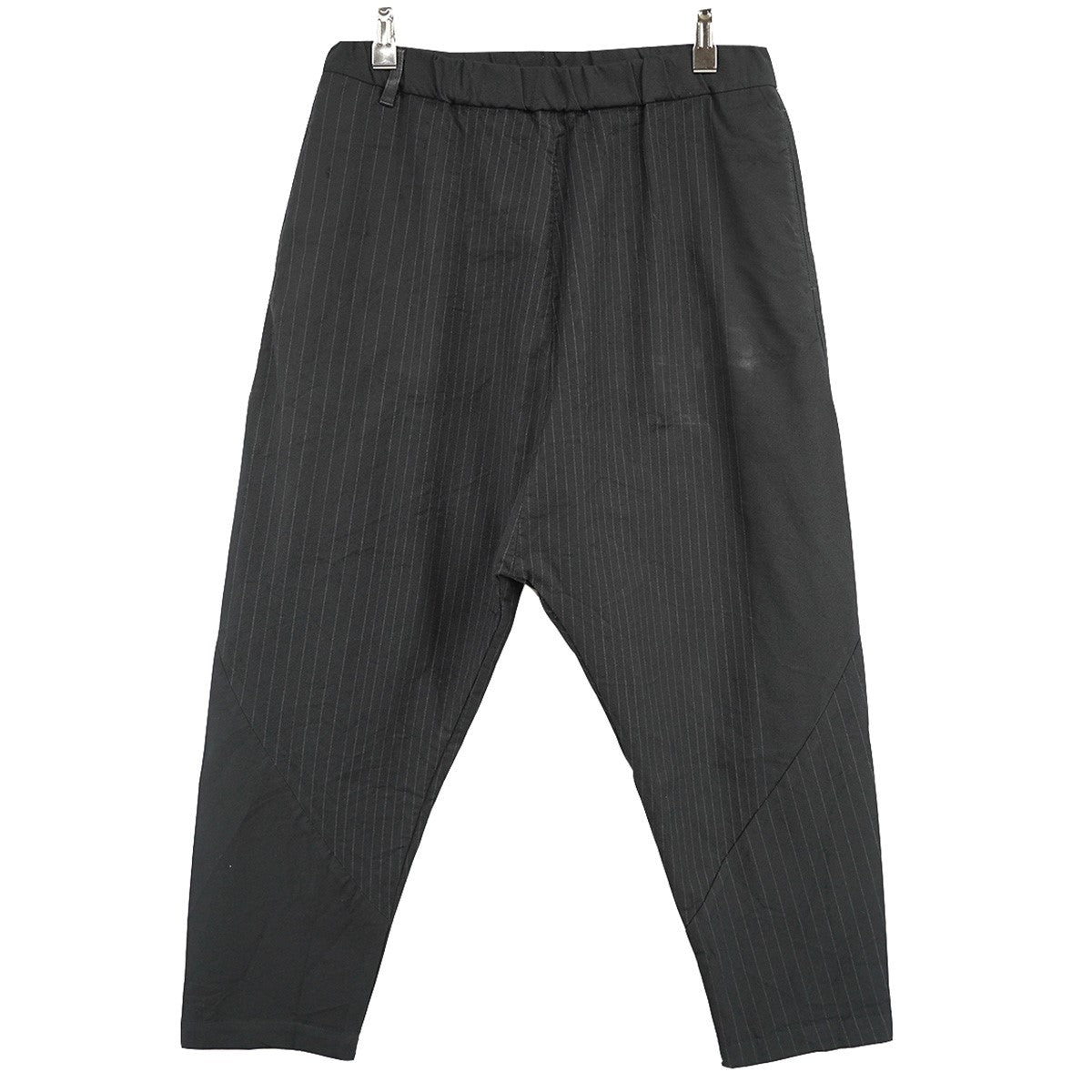 WOOL-NYLON RANDOM STRIPE PANTS LOOSE SARROUEL