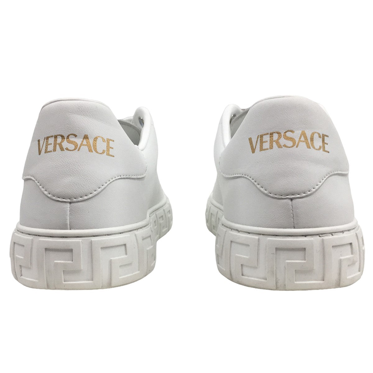 VERSACE(ヴェルサーチ) グレカ スニーカー ロゴ レザースニーカー 80300円 ホワイト サイズ 37  公式HP参照(24.7CM)｜【公式】カインドオルオンライン ブランド古着・中古通販【kindal】