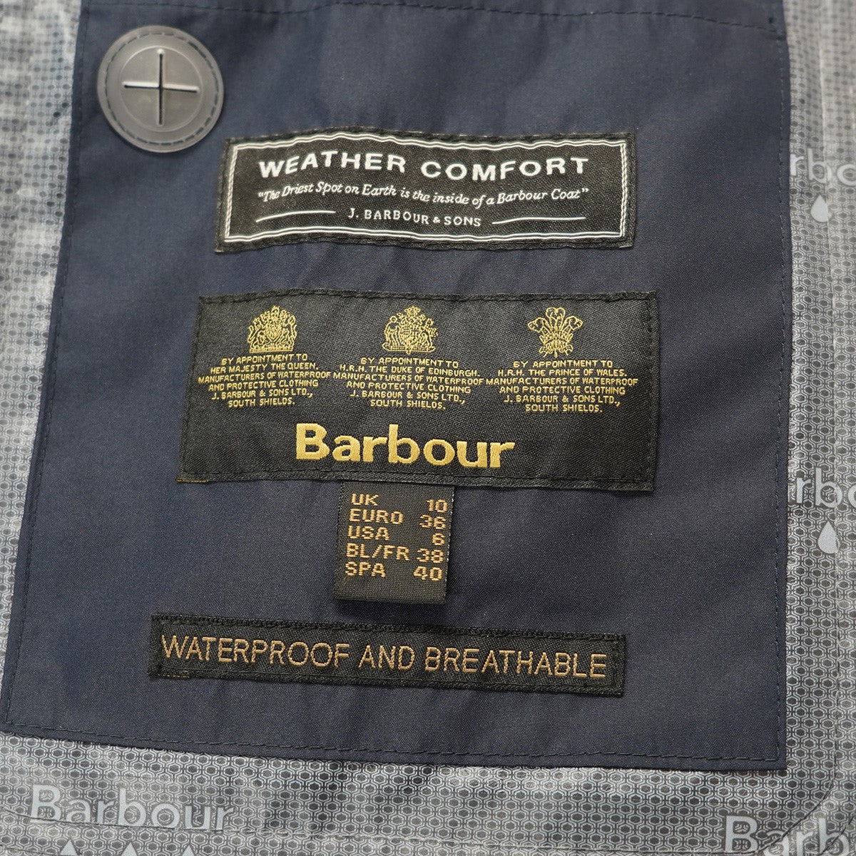 Barbour(バーブァー) Barbour Cirrus Jacket ウォータープルーフ