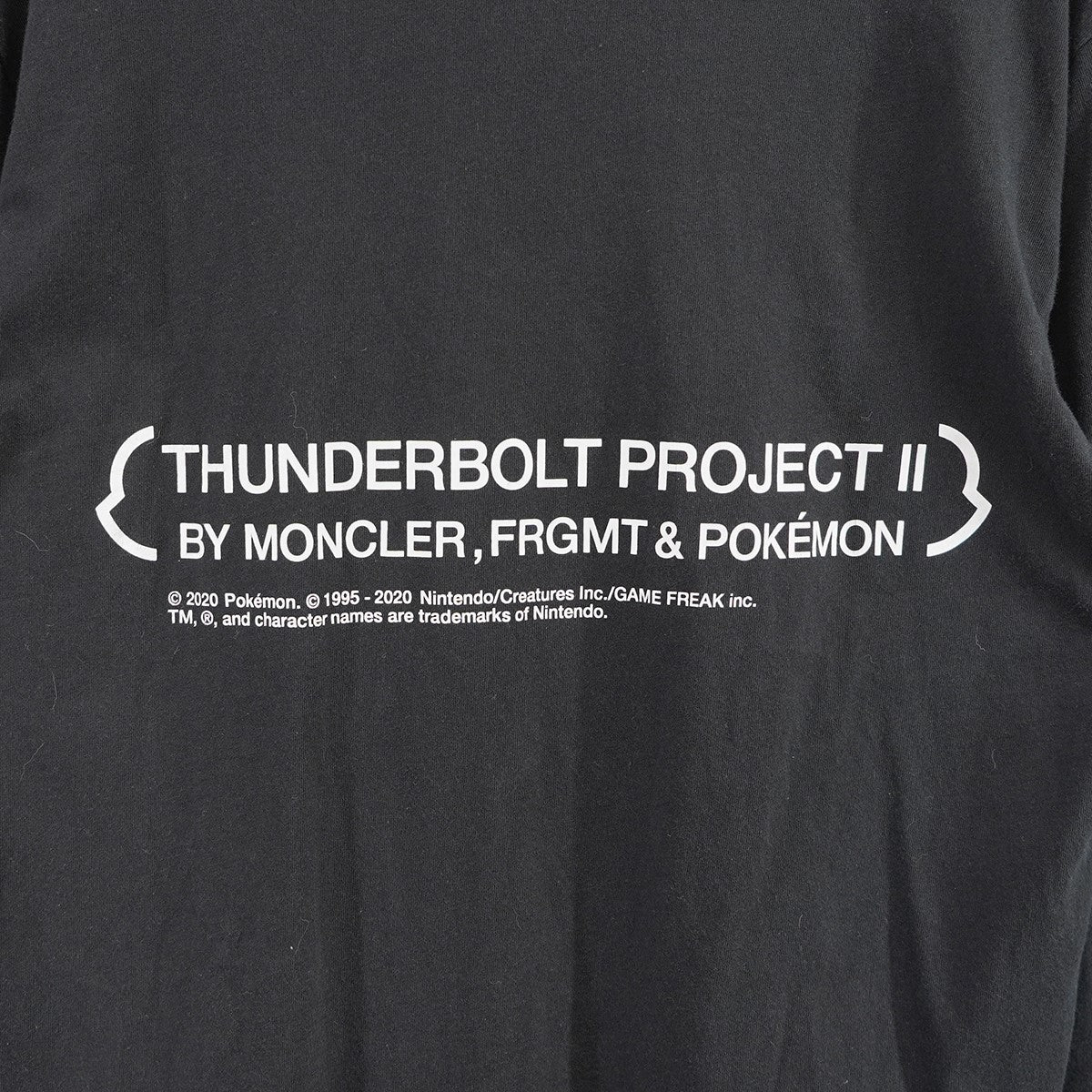 FRAGMENT HIROSHI FUJIWARA×MONCLER(フラグメント 藤原ヒロシ×モンクレール) THUNDERBOLT PROJECT  pokemon ポケモン ピカチュウ ロンT 長袖Tシャツ